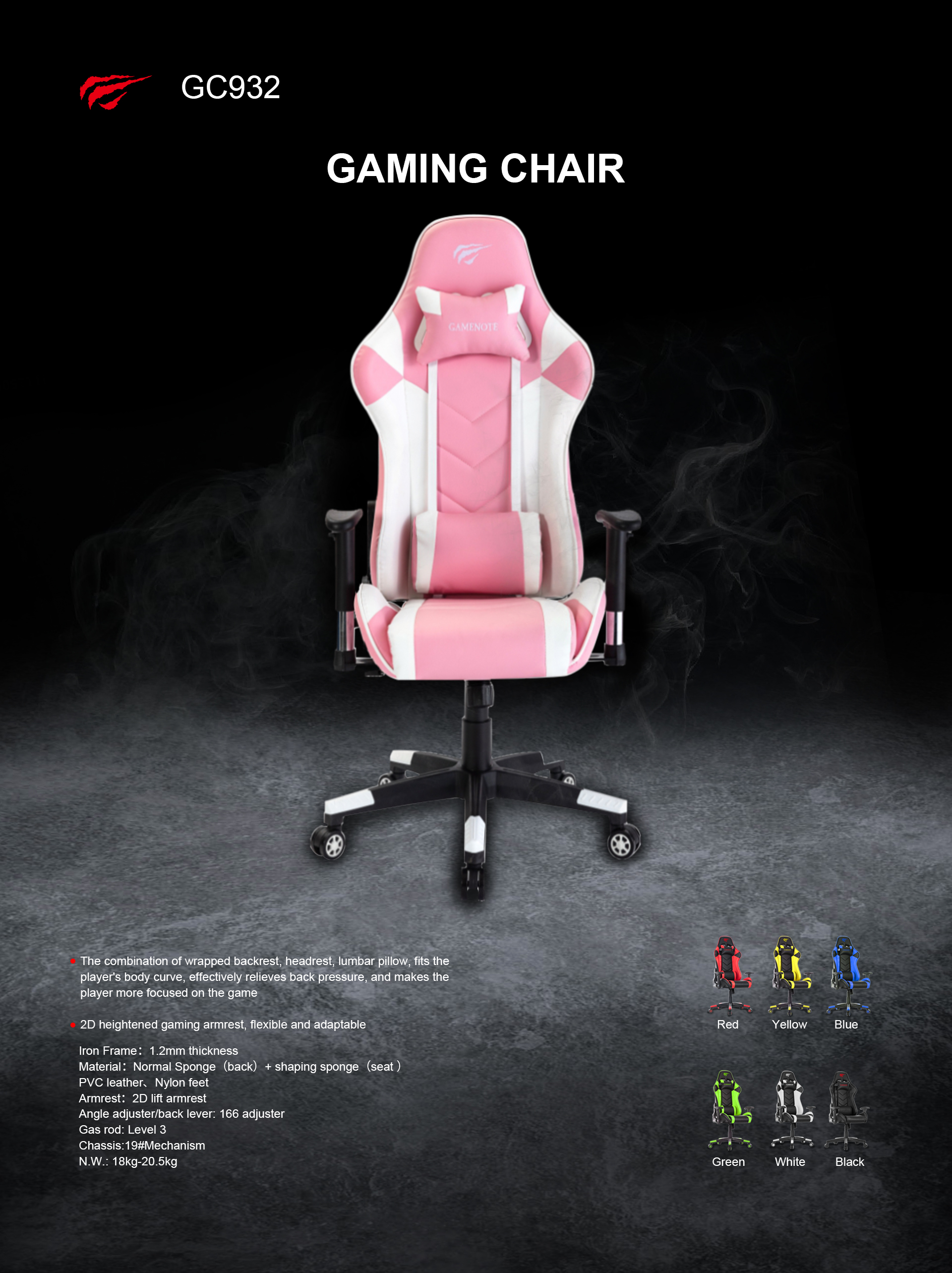 Cadeira Gaming Havit GC932